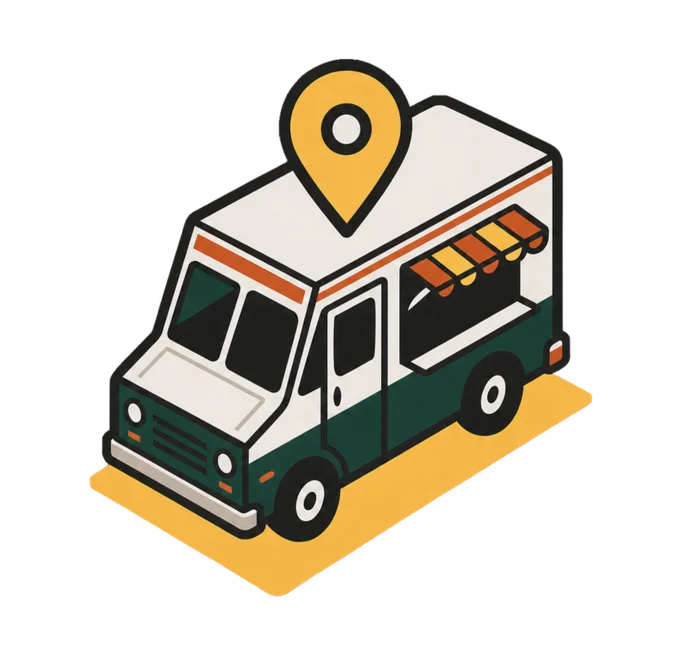 StreetEats food van with a map pin